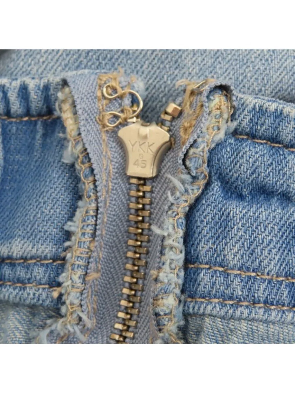 Free People Womens Small Go West Denim Utility Jumpsuit Mirage Blue OB1160882